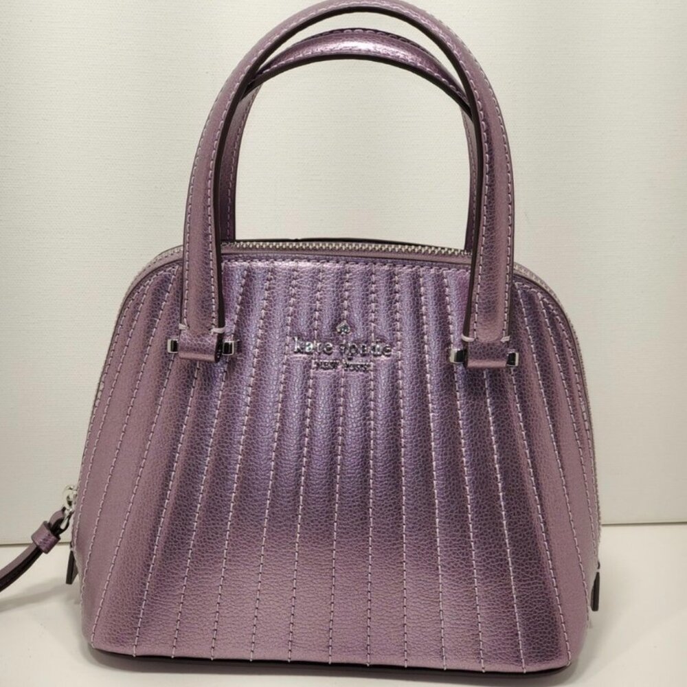 Kate Spade New York Patterson Drive Mini Dome Satchel Beautiful Purple Color